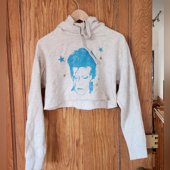 Bowie crop top hoodie, original - Picture 2 of 7